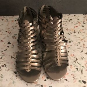 Metallic Sandals by Dressbarn